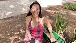 Adriano Macri's Famous Pornstar casting: Busty MILF takes on the Best Cocksucker
