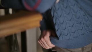 Caught MILF Xenia Nice masturbating on the couch and getting banged by young British stud Sam Bourne