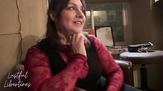 Lustful Libertines gets creampied by her cheating husband while his call is waiting