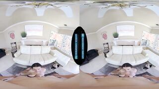 Payton Preslee seduces you with her massive knockers in VR doggy-style
