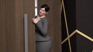 Office Power Play: Female Executive's Intense Encounter with Her Boss
