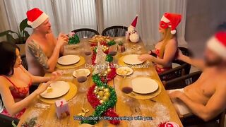 Maeva Sinaloa - Christmas orgy with friends