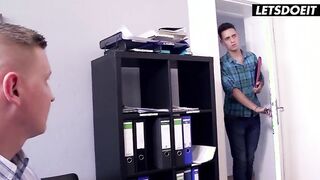 Big Tits MILF Blonde Secretary Fucks Young Interns - LETSDOEIT
