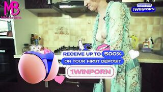 Rubbed against pregnant stepmom's