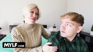 Big Titted Stepmom Lets Hung Stepson Pound the Fuck Out of Her Tight Pussy - MYLF