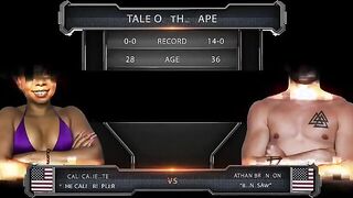 Cali Caliente vs Nathan Bronson - Ebony Newcomer Getting A Deep Pounding