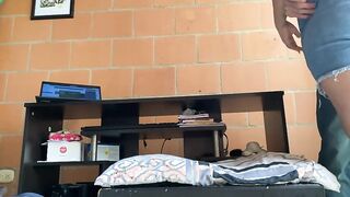 Big ass and multiorgasmic secretary with glasses who works from home makes love to her boss