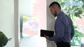 Milf Wife Busted Masturbating Gets Her Pussy Pounded And Fucked Hard By Realtor