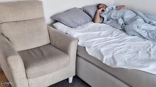 Naughty wife asked her girlfriend from next room to watch how she is having sex with her husband