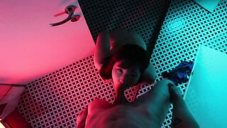Horny Japanese girl gives you blowjob and swallows his cum in the bathroom of night club