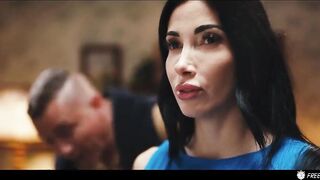 Captivating French Brunette Clea Gaultier in a Mesmerizing Time Freeze Adventure with Steve Q