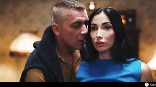 Captivating French Brunette Clea Gaultier in a Mesmerizing Time Freeze Adventure with Steve Q