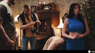 Captivating French Brunette Clea Gaultier in a Mesmerizing Time Freeze Adventure with Steve Q