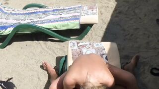 Public beach sex hot blonde milf