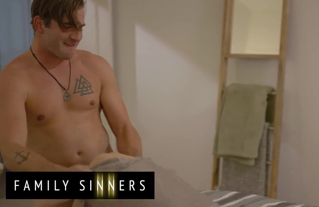 FAMILY SINNERS - Syren De Mer Goes To Her Son In Law Nathan Bronson's Room To See Him Naked
