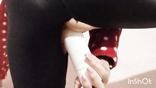 TO BE FUCK FROM BEHIND BY A BIG TOY IS GREAT,close up view