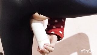 TO BE FUCK FROM BEHIND BY A BIG TOY IS GREAT,close up view
