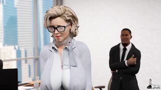 New CEO interrogates his thick MILF Jewish Secretary