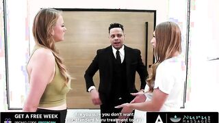 Enticing Nuru Massage: Skylar Snow and Jasmine Daze's Alluring Threesome Experience