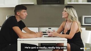 Latina Milf Tatiana Alvarez Surprises Young Brady Bud in a Steamy Kitchen Encounter