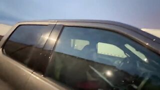Married girl suck my dick in the parking lot like a lot lizard for free truck stop