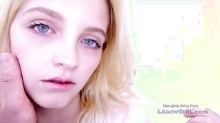 Petite Blonde Kate Bloom's Studio Adventure: A Playful Casting Experience