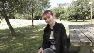 Petite French Amateur's First Audition: A European Teen's Exciting Casting Experience