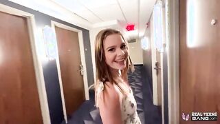 Adrianna Jade's Unforgettable First Casting: A Natural Brunette Teen's Passionate Debut
