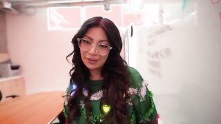 Festive Office Romance: Cami Strella's Alluring Christmas Party Encounter with Lev Lieben