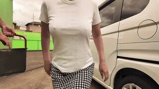 Unexpected Car Wash Adventure: Rika's Wet and Wild Experience in Japan