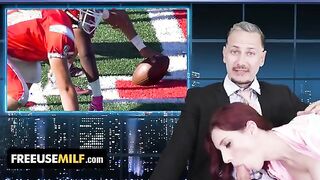 ChannelSkeet Exclusive: Male News Anchor's Wild Encounter with Redhead Colleague & Young Activist!
