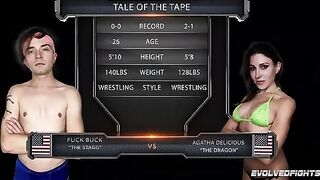 Agatha Delicious Takes on Buck in an Intense Strap-On Showdown!