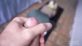 Step Mom Surprises Step Son with a Quick Release While Husband is Home - A Steamy Encounter!