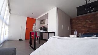 Unexpected Encounter: Two Hotel Maids Walk In on My Wild Moment!