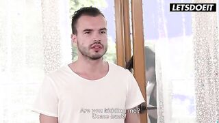 Czech Beauty Sasha Zima and Her Stepdaughter Share an Intimate Moment with StepSon - LETSDOEIT