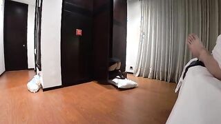 Unexpected Encounter: Hotel Maid Finds Herself in a Surprising Situation!
