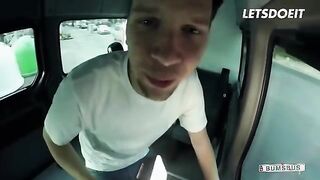 Curious Asian Beauty Enjoys Wild Backseat Adventure - LETSDOEIT