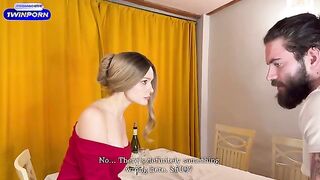 Stepmom's Bold Distraction: A Steamy Encounter Before Her Lover Arrives!