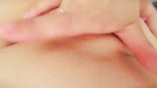 Intimate Moments: MelodicWife's Solo Pleasure in Pink Lingerie - Close-Up Fingering and Orgasm