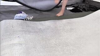 Adventurous Japanese Beauty Enjoys a Vibrator in a Tent - Wild Outdoor Fun with JackySaru and Yunadoll!