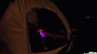 Unexpected Tent Encounter: A Threesome Surprise for Our 10K Celebration!