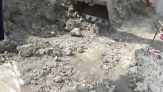 Curious Outdoor Encounter with a Playful Young Beauty