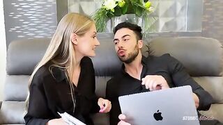Caught in the Act: My Boyfriend's Secret Encounter with His Tempting Coworker - Mi Joins for a Steamy Surprise!