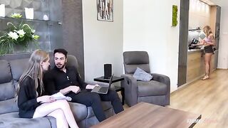 Caught in the Act: My Boyfriend's Secret Encounter with His Tempting Coworker - Mi Joins for a Steamy Surprise!