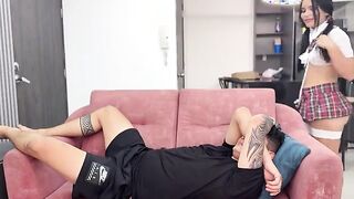 Step-Sister Comes Home from School and Gets a Wild Surprise - Featuring Jazmin Palvin