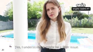 Charming Hotel Manager Kate Kravets Takes Care of Your Needs - POV Adventure in Wet Clothes