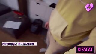 S4E6: Wife Teases Husband with Lingerie and Begs for Threesome—Ends with Double Girl Blowjob Promise