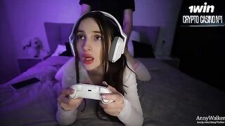 Steamy Gaming Session: Caught with My Roommate - Anny Walker