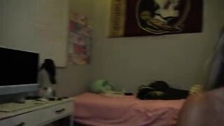 College Cuties Clash While Pleasing a Frat Guy!