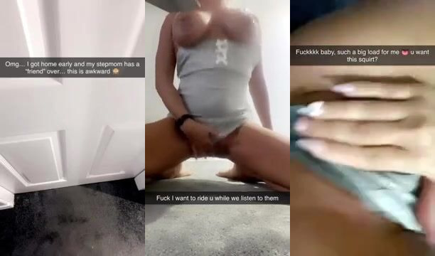 Steamy Snapchat Moments: Getting Turned On by My Stepmom's Wild Encounter! 3 Intense Reactions at Her Door!